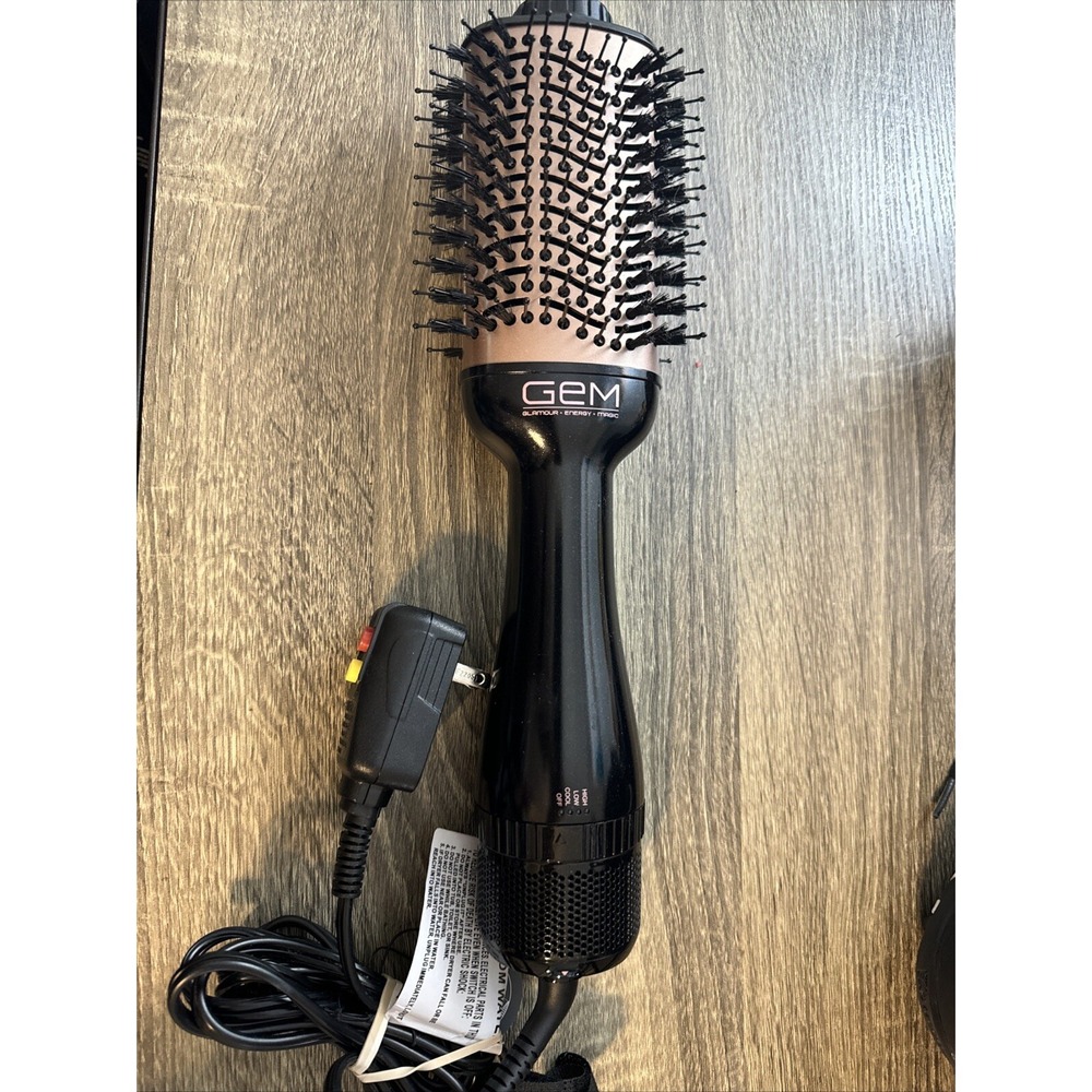GEM ROSE GOLD HOT AIR BLOWOUT BRUSH DRY STYLE VOLUME CERAMIC BARREL